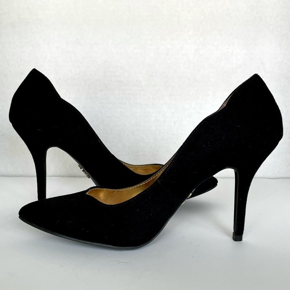 Jennifer Lopez Shoes - 𝅺Jennifer Lopez Fuego Black Suede 3.75” Heels NEW